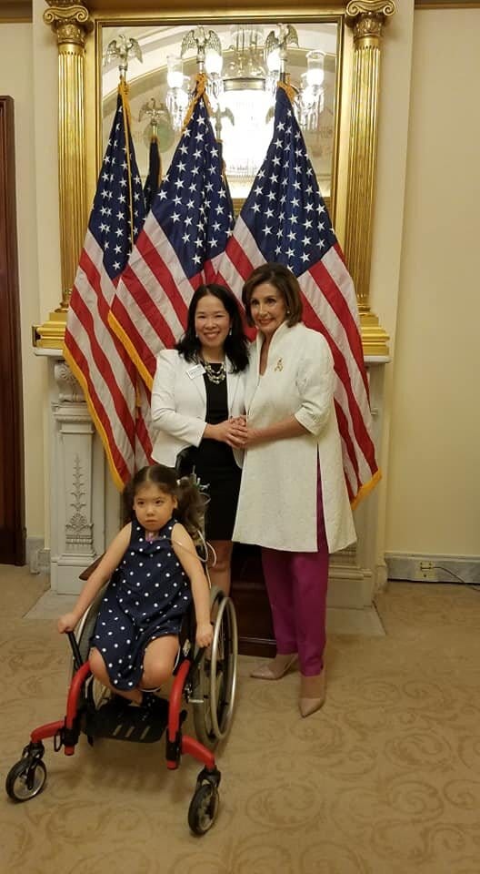 Elena and Xiomara with Speaker Pelosi