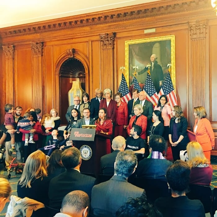 Just a mom giving a speech in the Capitol at Leader Pelosi's press conference. You can watch my speech here.