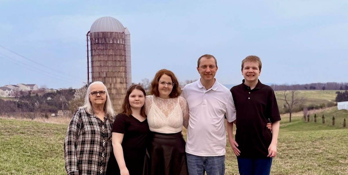 The Greene family enjoying a day in the country.
